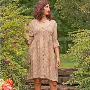 April Cornell gold short dress M :)